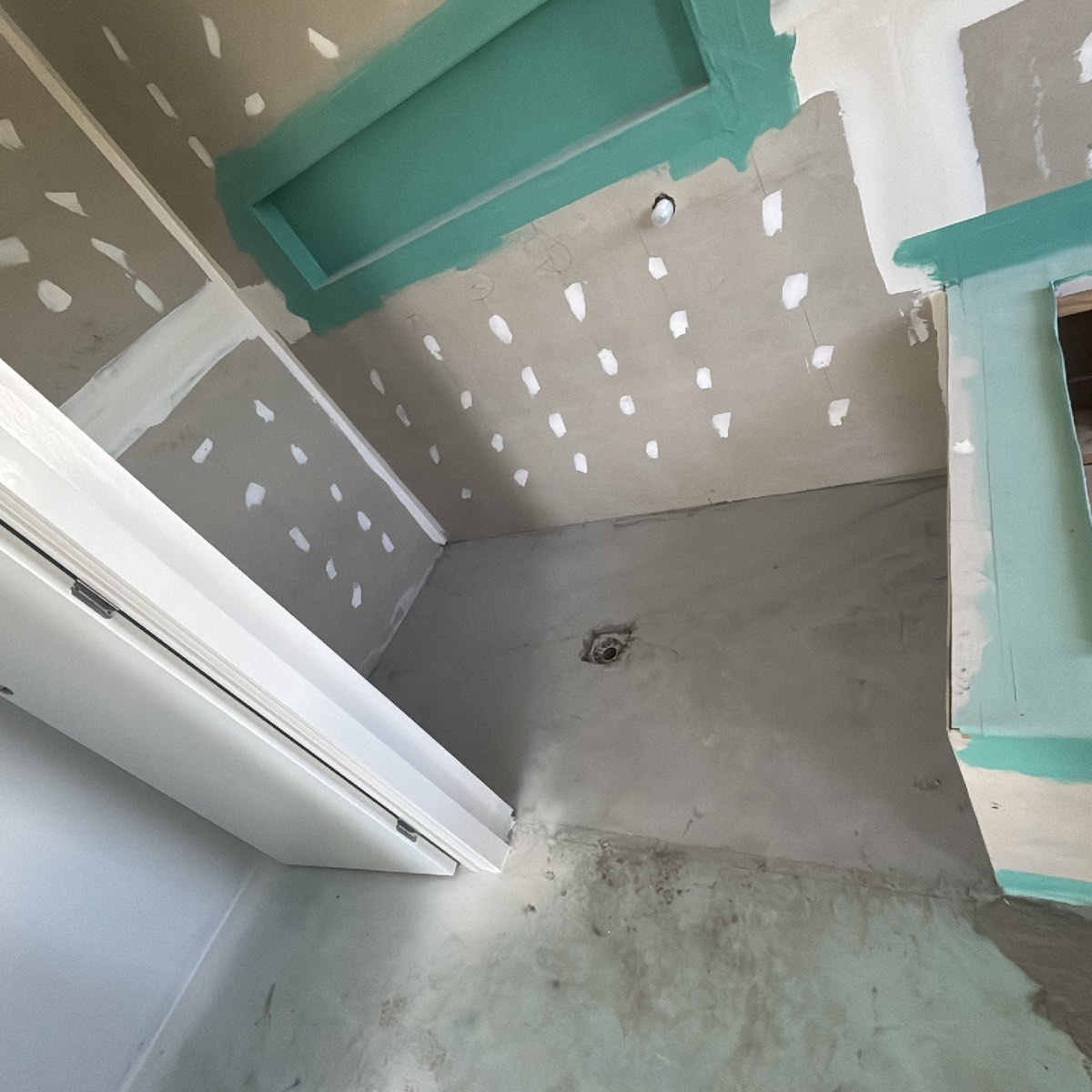 Incomplete waterproofing, recorded during a fixing stage inspection in Craigieburn